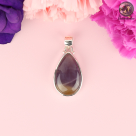 Grape Chalcedoon Fairy | .925 Druif Agaat Druppel Hanger nr. 89