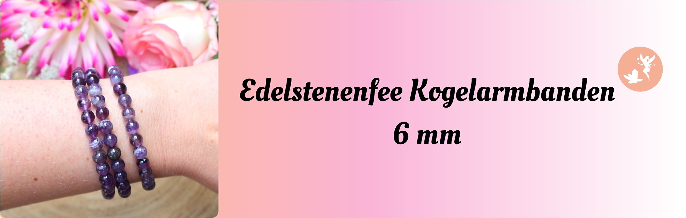 Edelstenen Kogelarmbanden 6 mm