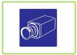 Camera bewaking sticker