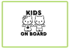 Kids on board sticker