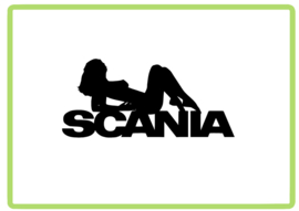 SCANIA pinup sticker