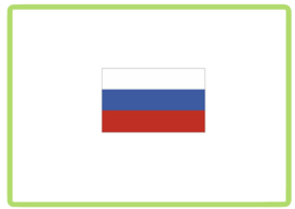 Rusland vlag sticker