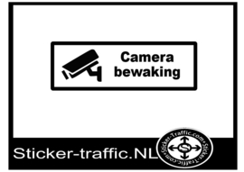 Camera bewaking sticker