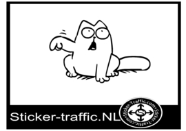 Simon cat design 11 sticker