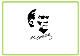 Ataturk imzali design 2 sticker