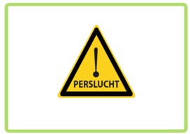 Perslucht sticker