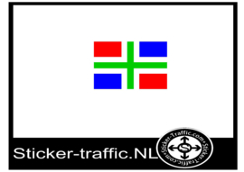 Groningse vlag sticker