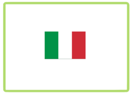Italie vlag sticker