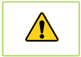 Gevaar algemeen sticker
