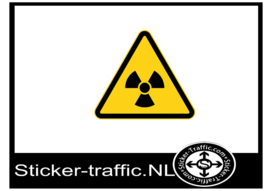 Loniserende straling sticker