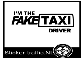 Fake taxi driver sticker
