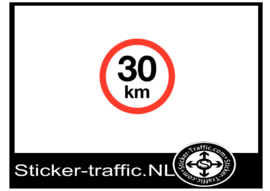 30 km sticker