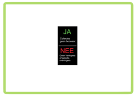 Ja-Nee brievenbus stickers