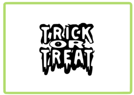 Trick or Treat sticker
