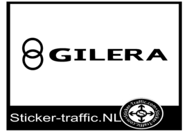 Gilera met logo sticker