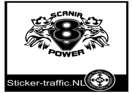 Scania V8 power sticker