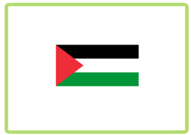 Palestina vlag sticker