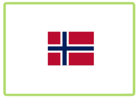 Noorwegen vlag sticker