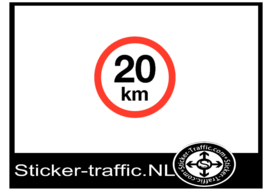 20 km sticker