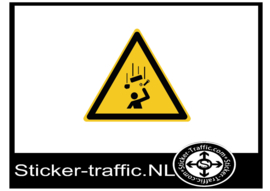 Vallende voorwerpen sticker