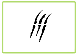 Monster klauw sticker