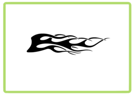 Vlammen sticker design 48