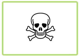Skull sticker design 1