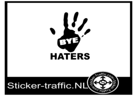 Bye haters stickers
