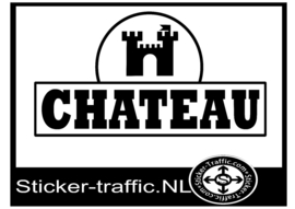 Chateau met logo full colour sticker