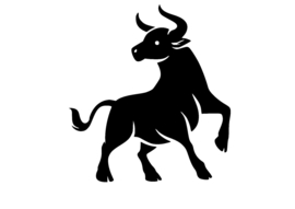 Stier sticker