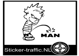 Calvin Man sticker