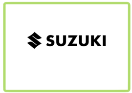 Suzuki met logo sticker