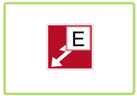 Brandklasse E sticker