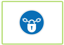 Afsluiten sticker