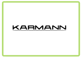 Karmann met streep caravan en camper sticker