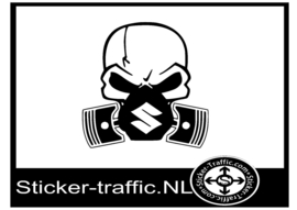 Suzuki skull sticker