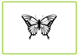 Vlinder sticker design 25