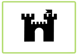 Chateau kasteel caravan en camper sticker