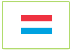 Luxemburg vlag sticker
