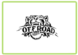 Off Road leeuw sticker