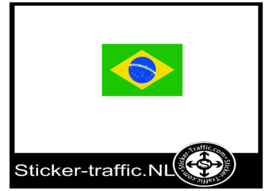 Braziliaanse vlag sticker