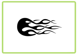 Vlammen sticker design 42