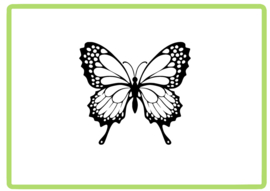 Vlinder sticker design 29