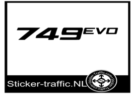 749 EVO Ducati sticker