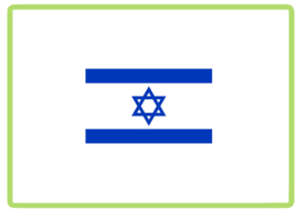 Israel vlag sticker