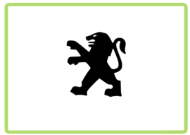 Peugeot logo sticker