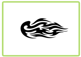 Vlammen sticker design 56