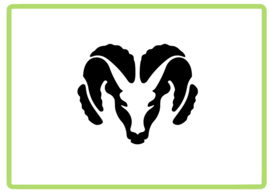 Ram logo sticker