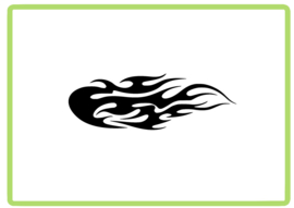 Vlammen sticker design 58