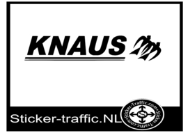 Knaus met logo caravan sticker
